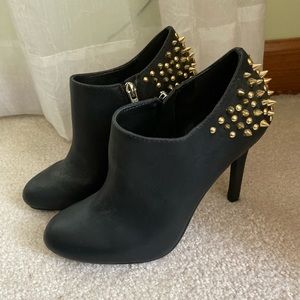 Jessica Simpson Black Studded Heeled Booties